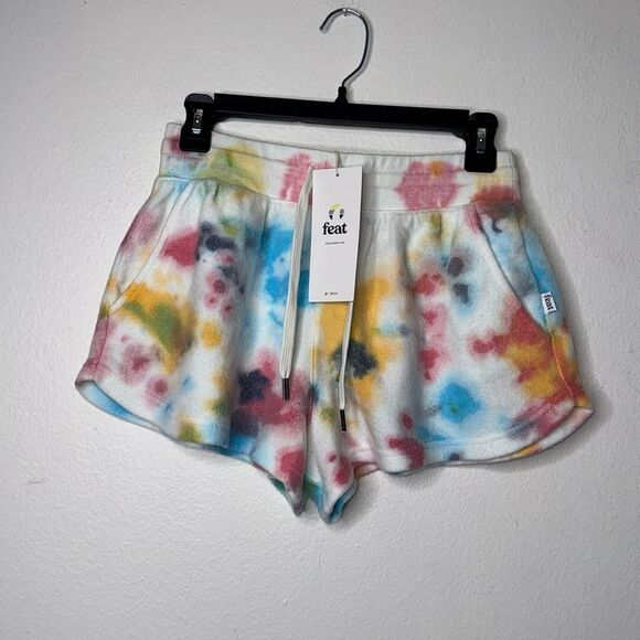 Feat BlanketBlend Shorts Women's Small Pastel Pebble Side Pockets Comfy Soft NWT - Picture 3 of 8